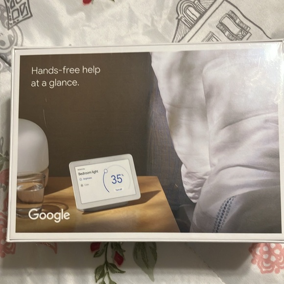 Google Nest Hub with Built-In Google Assistant, Chalk (GA00516-US) - Picture 3 of 6